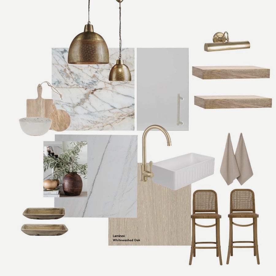 kitchen design mood board